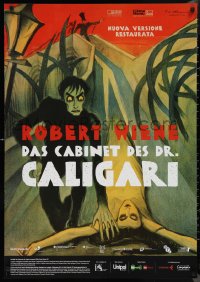 9w0370 CABINET OF DR CALIGARI Italian 1sh R2014 Conrad Veidt, wonderful Ledl Bernhard art!