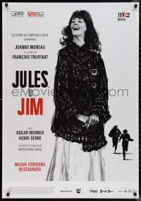 9w0383 JULES & JIM Italian 1sh R2019 Francois Truffaut's Jules et Jim, art of Jeanne Moreau by Broutin