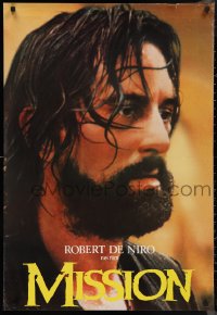 9w0391 MISSION teaser Italian 1sh 1986 completely different close-up of Robert De Niro!