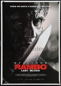 9w0396 RAMBO: LAST BLOOD Italian 1sh 2019 Sylvester Stallone has one more fight left in him!