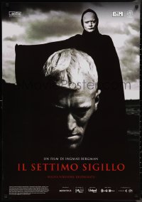 9w0402 SEVENTH SEAL Italian 1sh R2018 Ingmar Bergman classic, Max Von Sydow, Bengt Ekerot as Death!