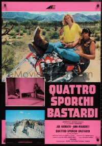 9w0528 C.C. & COMPANY set of 2 Italian 26x37 pbustas 1971 great images of Joe Namath & motorcycle!