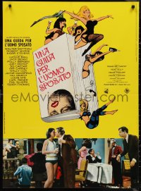 9w0538 GUIDE FOR THE MARRIED MAN Italian 26x36 pbusta 1967 written by America's most famous swingers!