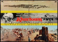 9w0540 KHARTOUM Italian 26x37 pbusta 1966 Charlton Heston & Laurence Olivier, Cinerama adventure!