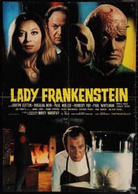 9w0541 LADY FRANKENSTEIN Italian 26x37 pbusta 1971 La figlia di Frankenstein, sexy Italian horror!