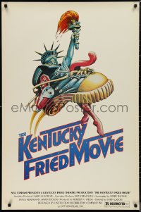 9w1263 KENTUCKY FRIED MOVIE 1sh 1977 John Landis directed comedy, wacky tennis shoe art!