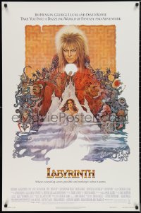 9w1273 LABYRINTH 1sh 1986 Jim Henson, art of David Bowie & Jennifer Connelly by Ted CoConis!