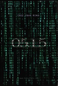 9w1303 MATRIX RELOADED holofoil teaser 1sh 2003 Keanu Reeves, free your mind on 05.15!