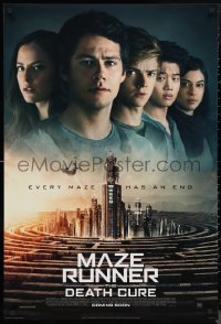 9w1305 MAZE RUNNER: THE DEATH CURE style C int'l advance DS 1sh 2018 Goggins, every maze has an end!