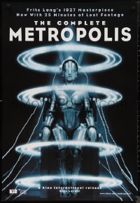9w1310 METROPOLIS 1sh R2010 Fritz Lang, classic robot art from the first German release!