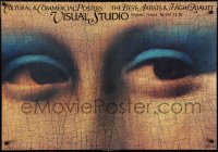9w0920 VISUAL STUDIO advertising Polish 26x37 1989 cool art of Mona Lisa's eyes by Wieslaw Walkuski!