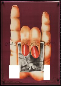 9w0844 UNFAITHFUL WIFE Polish 23x32 1975 Claude Chabrol's La Femme Infidele, wild Mulas art of hand!