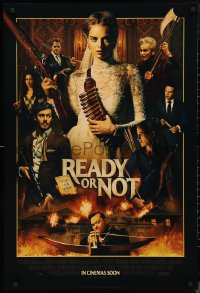 9w1368 READY OR NOT int'l advance DS 1sh 2019 sexy bride Samara Weaving, in-laws can be murder!
