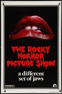 9w1389 ROCKY HORROR PICTURE SHOW 1sh R1980s classic lips, a different set of jaws!