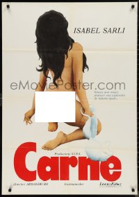 9w0164 CARNE Spanish 1968 Argentinean sexploitation, sexy naked Isabel Sarli!