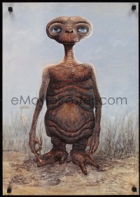9w0324 E.T. THE EXTRA TERRESTRIAL 19x27 special poster 1990s full-length Carlo Rambaldi art!