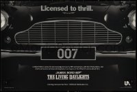 9w0338 LIVING DAYLIGHTS 12x18 special poster 1986 great image of classic Aston Martin car grill!