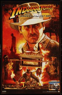 9w0115 RAIDERS OF THE LOST ARK IMAX mini poster R2012 great art of adventurer Harrison Ford by Raats!