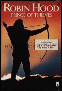 9w0083 ROBIN HOOD PRINCE OF THIEVES 24x36 music poster 1991 different silhouette of Kevin Costner!