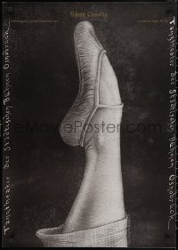 9w0130 SILENT CLOWNS 24x33 German stage poster 1981 Jerzy Czerniawski art of ballet dancer's leg!