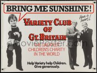 9w0353 VARIETY CLUB OF GREAT BRITAIN 31x41 English special poster 1960s Greatest Children's Charity!