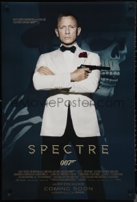 9w1415 SPECTRE IMAX int'l advance DS 1sh 2015 cool image of Daniel Craig as James Bond 007 with gun!