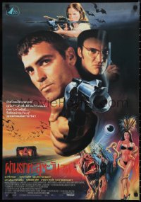 9w0430 FROM DUSK TILL DAWN Thai poster 1995 George Clooney & Quentin Tarantino, Tongdee art!