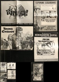 9x0505 LOT OF 13 UNCUT PRESSBOOKS 1950s-1960s advertising a variety of different movies!
