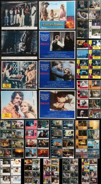 9x0360 LOT OF 110 MOSTLY 1970S-80S HORROR/SCI-FI LOBBY CARDS 1970s-1980s incomplete sets!