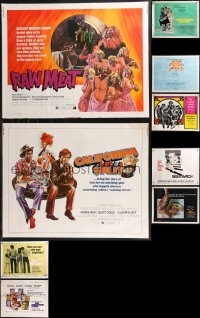 9x1112 LOT OF 11 UNFOLDED 1970S HALF-SHEETS 1960s great images from a variety of different movies!
