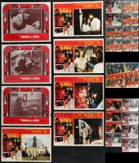 9x0345 LOT OF 25 MEXICAN LOBBY CARDS 1960s-1980s incomplete sets from a variety of movies!