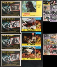 9x0346 LOT OF 24 MEXICAN LOBBY CARDS 1960s-1970s incomplete sets from several different movies!