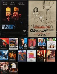 9x1144 LOT OF 16 FORMERLY FOLDED 15X21 FRENCH POSTERS 1980s-2000s a variety of cool movie images!