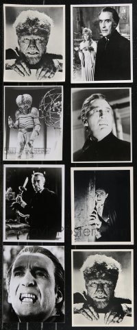 9x0926 LOT OF 23 HORROR/SCI-FI 8X10 REPRO PHOTOS 1980s great monster images & more!
