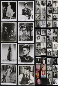 9x0916 LOT OF 55 8X10 REPRO PHOTOS 1980s great portraits of a variety of top movie stars!