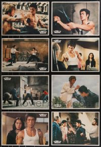 9x0442 LOT OF 8 GREEK RETURN OF THE DRAGON LOBBY CARDS 1972 Bruce Lee kung fu classic!