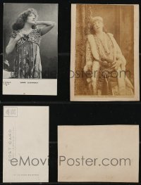9x0748 LOT OF 2 SARAH BERNHARDT POSTCARDS 1900s great images of the legendary stage actress!