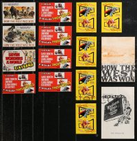 9x0750 LOT OF 15 CINERAMA POSTCARDS AND PROGRAMS 1960s How the West Was Won, Circus World & more!