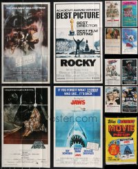 9x0695 LOT OF 12 FOLDED 12X20 TOPPS POSTERS WITH BAG 1981 complete set including Star Wars & Jaws!