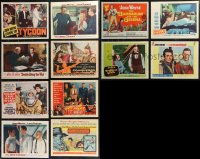 9x0431 LOT OF 12 1947-61 JOHN WAYNE LOBBY CARDS 1947-1961 great scene from several of his movies!