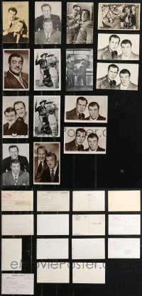 9x0751 LOT OF 15 ABBOTT & COSTELLO POSTCARDS 1940s-1950s wonderful portraits of Bud & Lou!