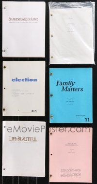9x0615 LOT OF 6 MOVIE COPY SCRIPTS 1980s-1990s for a variety of different movies!