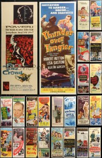 9x1035 LOT OF 28 FORMERLY FOLDED INSERTS 1940s-1970s great images from a variety of movies!
