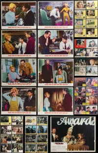 9x0389 LOT OF 73 LOBBY CARDS 1960s-1970s complete sets from a variety of different movies!