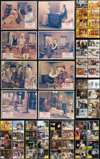 9x0381 LOT OF 81 LOBBY CARDS 1960s-1980s complete & incomplete sets from a variety of movies!