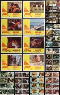 9x0359 LOT OF 112 LOBBY CARDS 1960s-1970s complete sets from a variety of different movies!