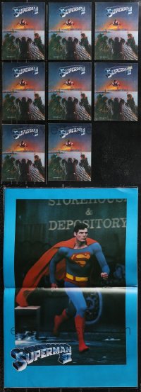 9x0632 LOT OF 8 SUPERMAN II SOUVENIR PROGRAM BOOKS 1980 DC Comics superhero Christopher Reeve!