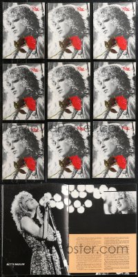 9x0629 LOT OF 9 ROSE SOUVENIR PROGRAM BOOKS 1979 Bette Midler as rock singer Mary Rose Foster!