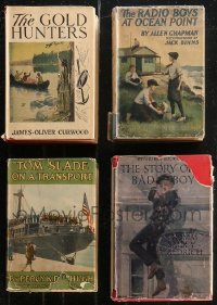 9x0650 LOT OF 4 HARDCOVER BOOKS IN DUST JACKETS 1909-1923 Gold Hunters, Story of a Bad Boy & more!