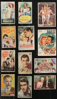 9x0909 LOT OF 12 SPANISH HERALDS 1930s-1950s great images from a variety of different movies!